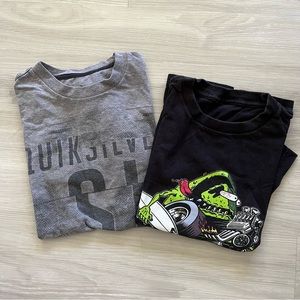 BUNDLE!!  TWO Quicksilver Kids T-shirts Size M (Youth)